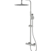 Adora Infigo L-300 termostat brusesæt med håndbruser, 2-spray, rustfrit stål