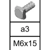 A3 Drivhusskrue - M6X15
