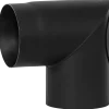Aduro bøjning med renseluge sort 250x250 mm 90°