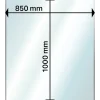 Aduro glasgulvplade retangel 1000x850x6 mm
