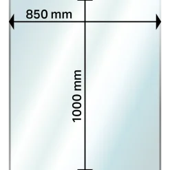 Aduro glasgulvplade retangel 1000x850x6 mm