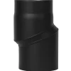 Aduro røgrør s-bøjning 20 mm forskydning sort