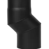 Aduro røgrør s-bøjning 60 mm forskydning sort