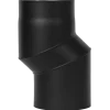 Aduro røgrør s-bøjning 40 mm forskydning sort