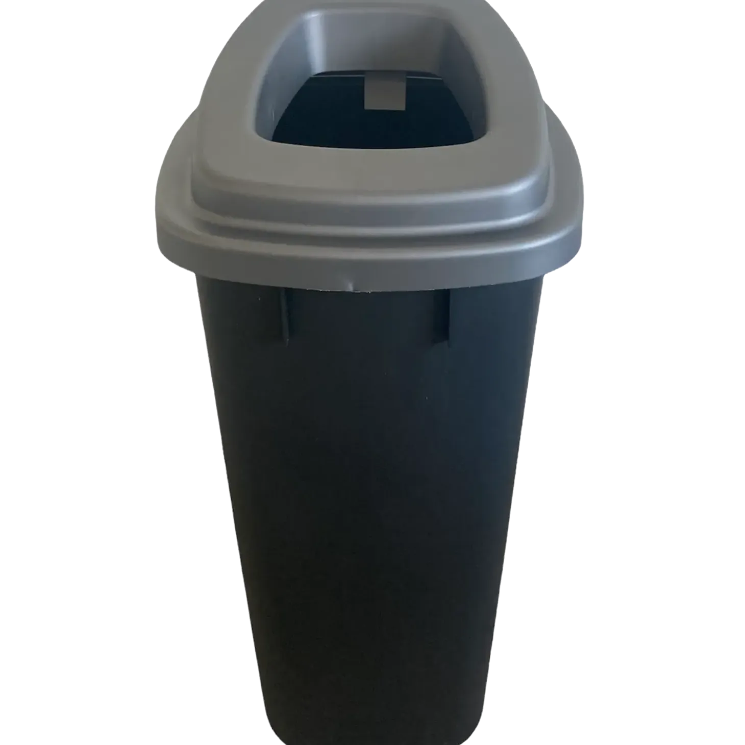 Affaldsspand 90 L grå med låg