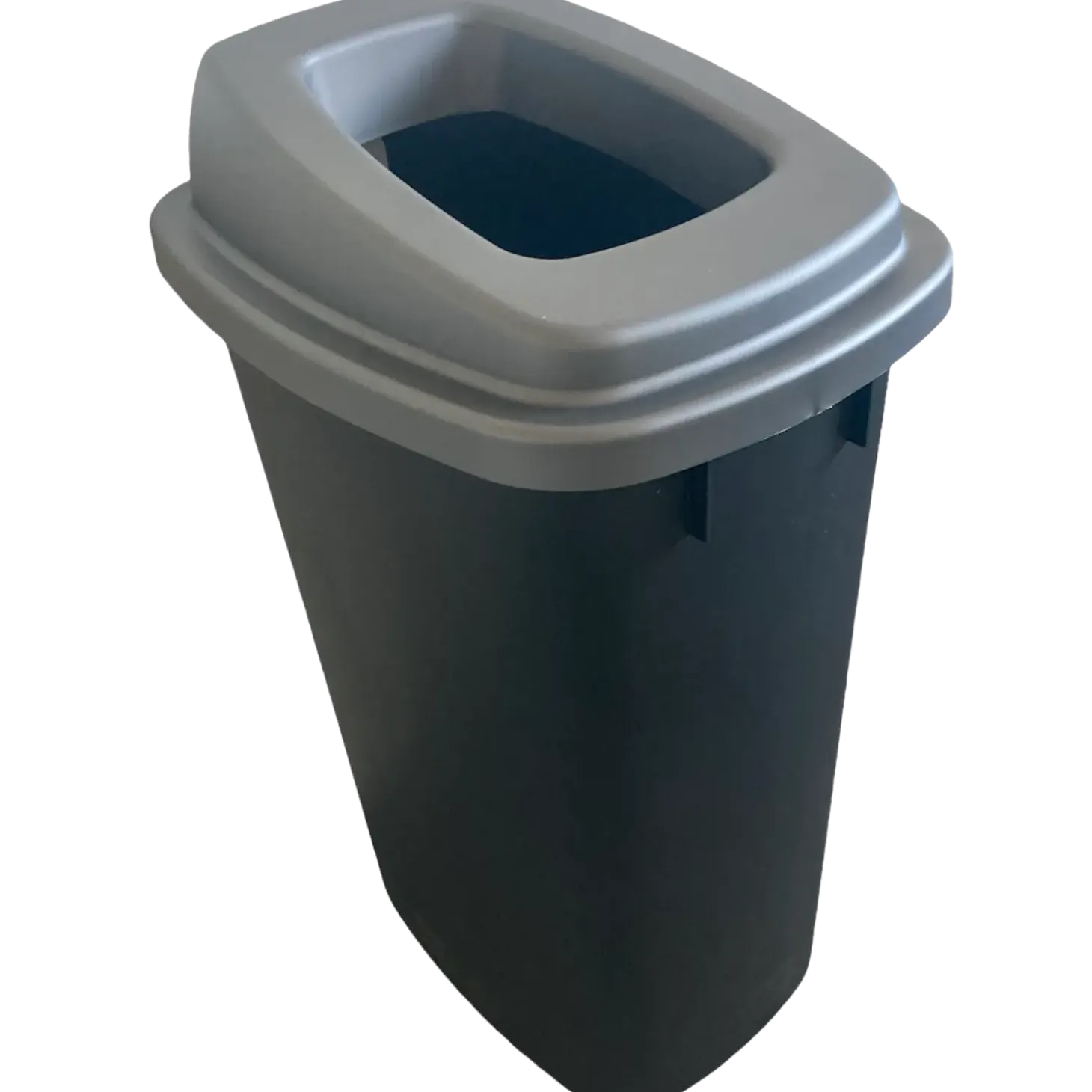 Affaldsspand 90 L grå med låg