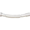 Afløbsslange t/håndvask flexibel 1 1/4"x32/40 mm hvid