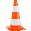Afmærkningskegle orange/hvid 50 cm