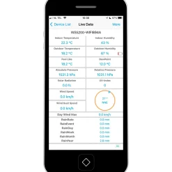 Alecto WS-5200 Professionel 6 i 1 WiFi vejrstsation med app og trådløs sensor sort
