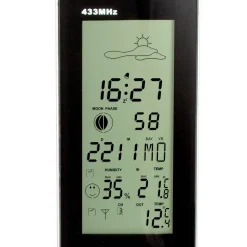 Alecto WS-1150 vejrstation med trådløs sensor sort/sølv