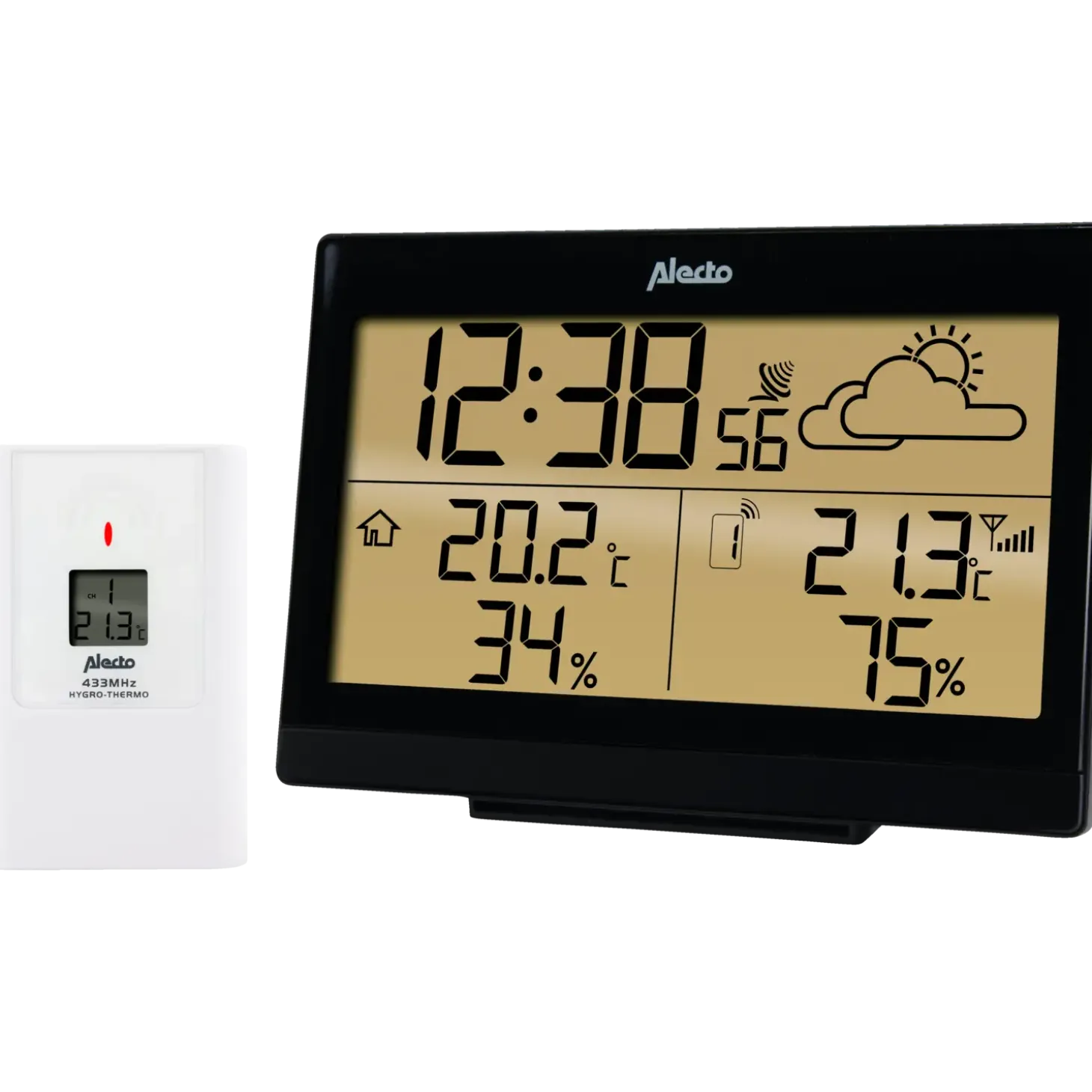 Alecto WS-2300 vejrstation med trådlås sensor sort