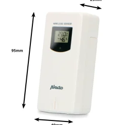 Alecto WS-150 vejrstation med trådløs sensor bambus