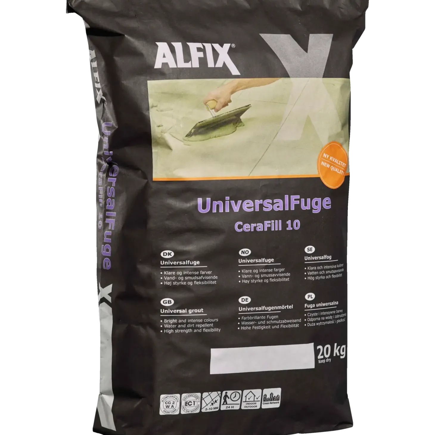 Alfix CeraFill 10 Colour 20 kg grå