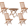 Bali havemøbelsæt med bord og 4 stole teak