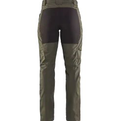 Blåklæder dame service bukser med stretch army grøn/sort str. C42