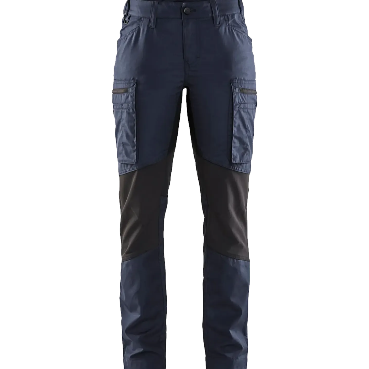Blåklæder dame service bukser med stretch mørk marineblå/sort str. C48