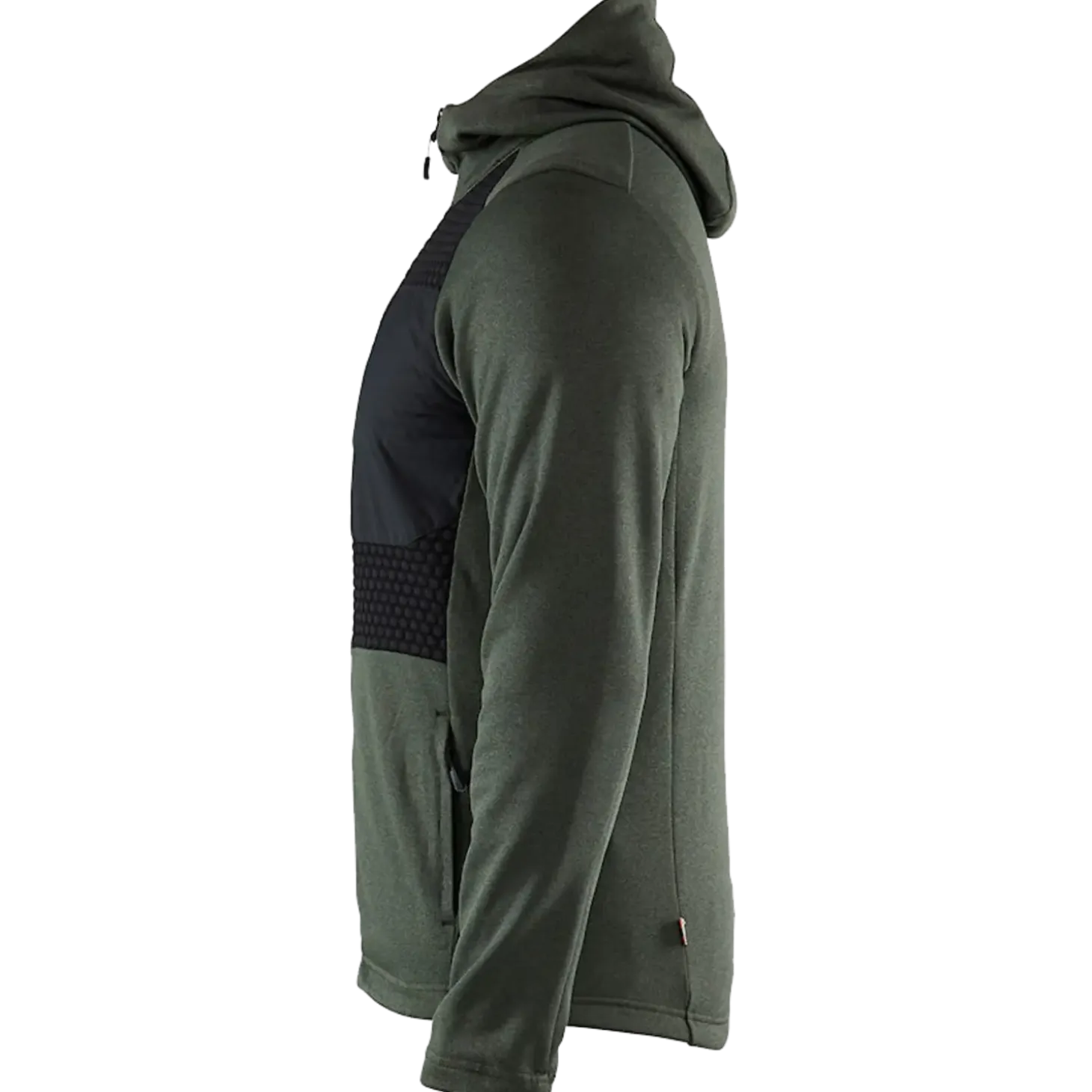 Blåklæder hættetrøje Full Zip efterårsgrøn/sort str. XL