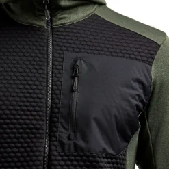 Blåklæder hættetrøje Full Zip efterårsgrøn/sort str. XL