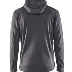 Blåklæder hættetrøje Full Zip sortmeleret str. 2XL