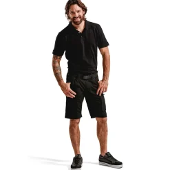 Blåklæder service shorts med stretch sort str. C50