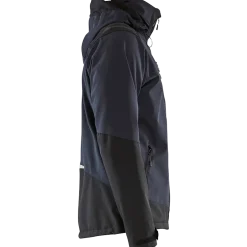 Blåklæder softshell jakke mørk marineblå/gul str. 2XL