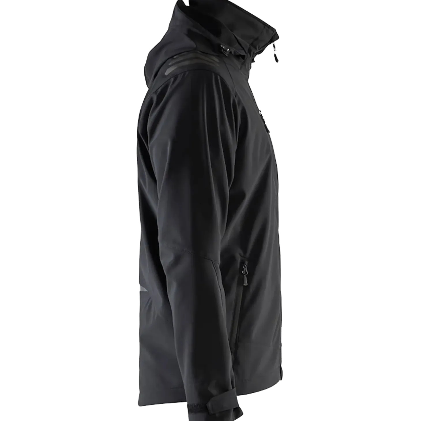 Blåklæder softshell jakke sort/sort str. XL