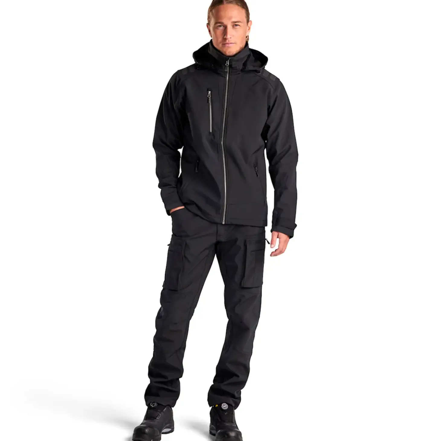 Blåklæder softshell jakke sort str. L