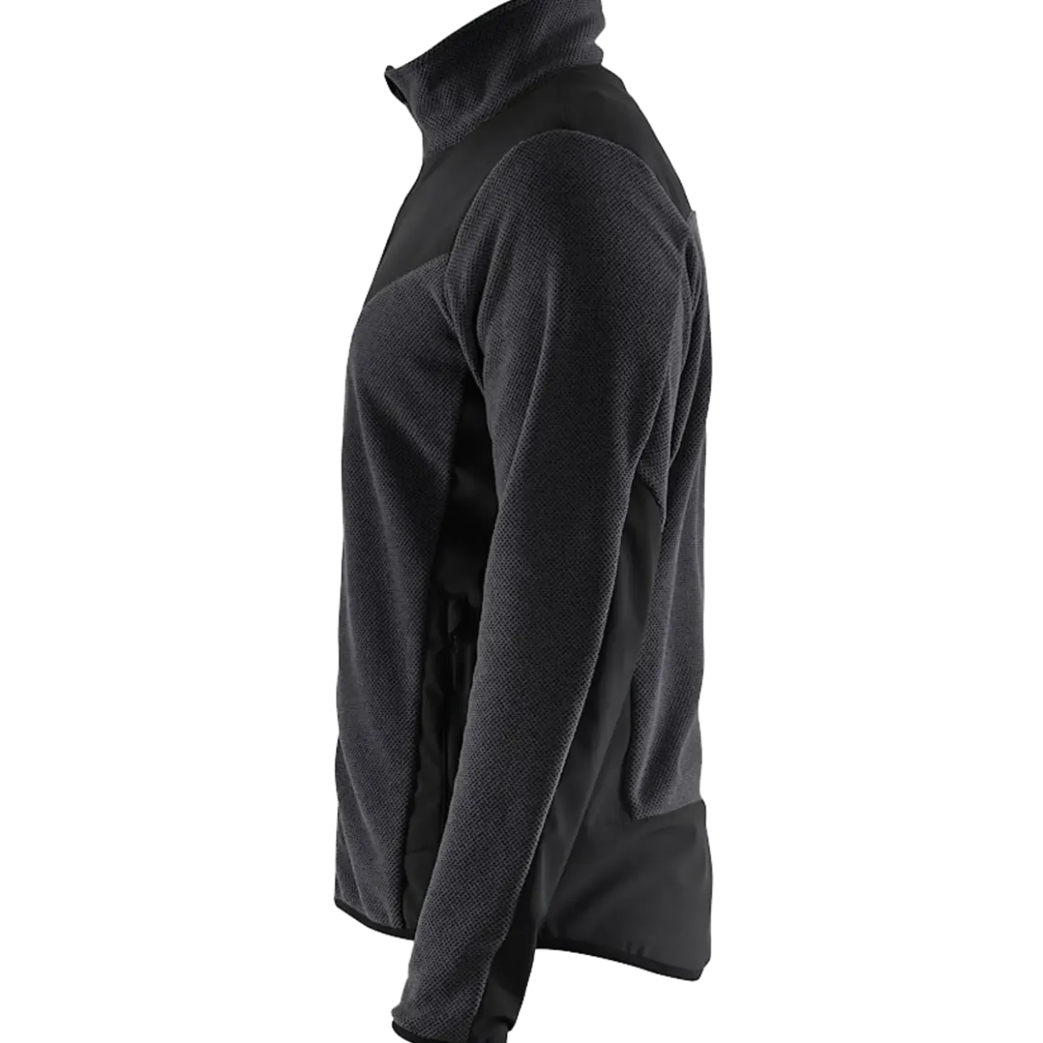 Blåklæder strikket softshell jakke antracit grå/sort str. XL