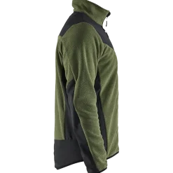 Blåklæder strikket softshell jakke efterårsgrøn/sort str.M