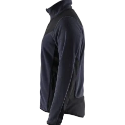 Blåklæder strikket softshell jakke mørk marine/sort str. L