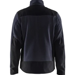Blåklæder strikket softshell jakke mørk marine/sort str. L