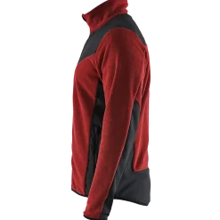 Blåklæder strikket softshell jakke brændt rød/sort str. XL