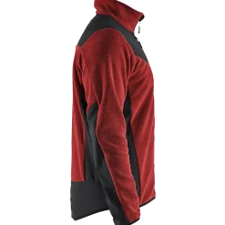 Blåklæder strikket softshell jakke brændt rød/sort str. XL