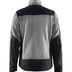 Blåklæder strikket softshell jakke antracit gråmeleret/sort str. M