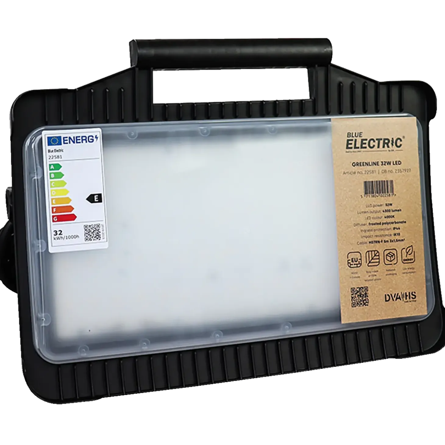 BLUE ELECTRIC Arbejdslampe 32W GreenLine