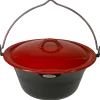Bon-fire gryde 15 l, sort emalje
