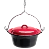 Bon-fire gryde 8l, sort emalje