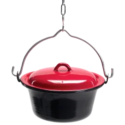 Bon-fire gryde 8l, sort emalje