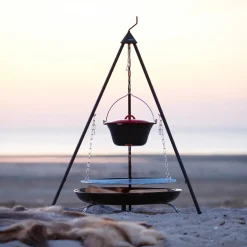 Bon-fire gryde 8l, sort emalje