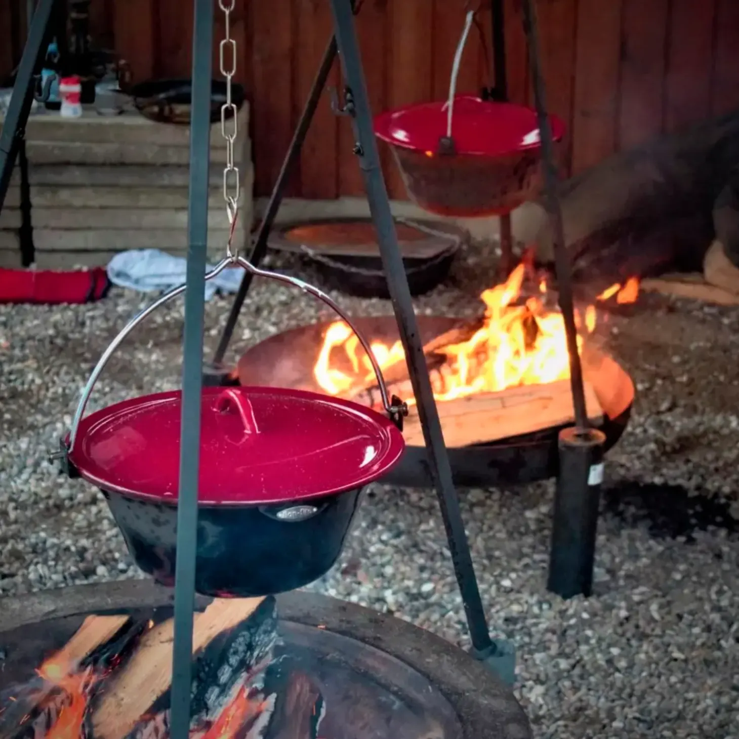 Bon-fire gryde 6 l, sort emalje