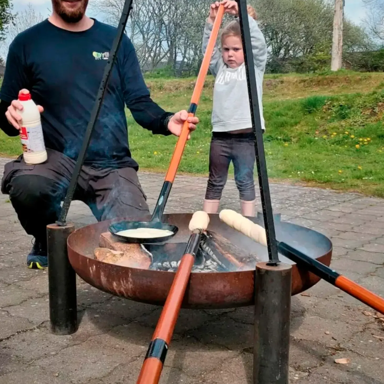 Bon-fire snobrødspind m. 2-delt skaft