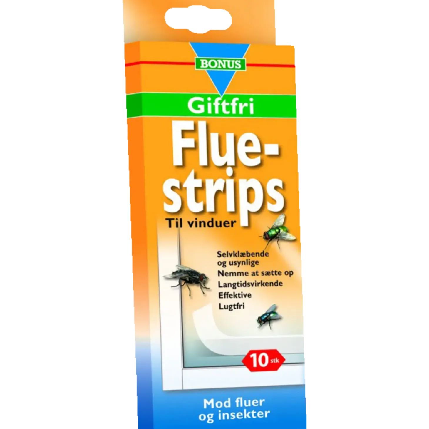 Bonus flue strips til vinduer giftfri 10 stk