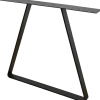 Bordben trapez sort, 710 mm