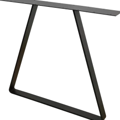 Bordben trapez sort, 710 mm