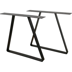 Bordben trapez sort, 710 mm