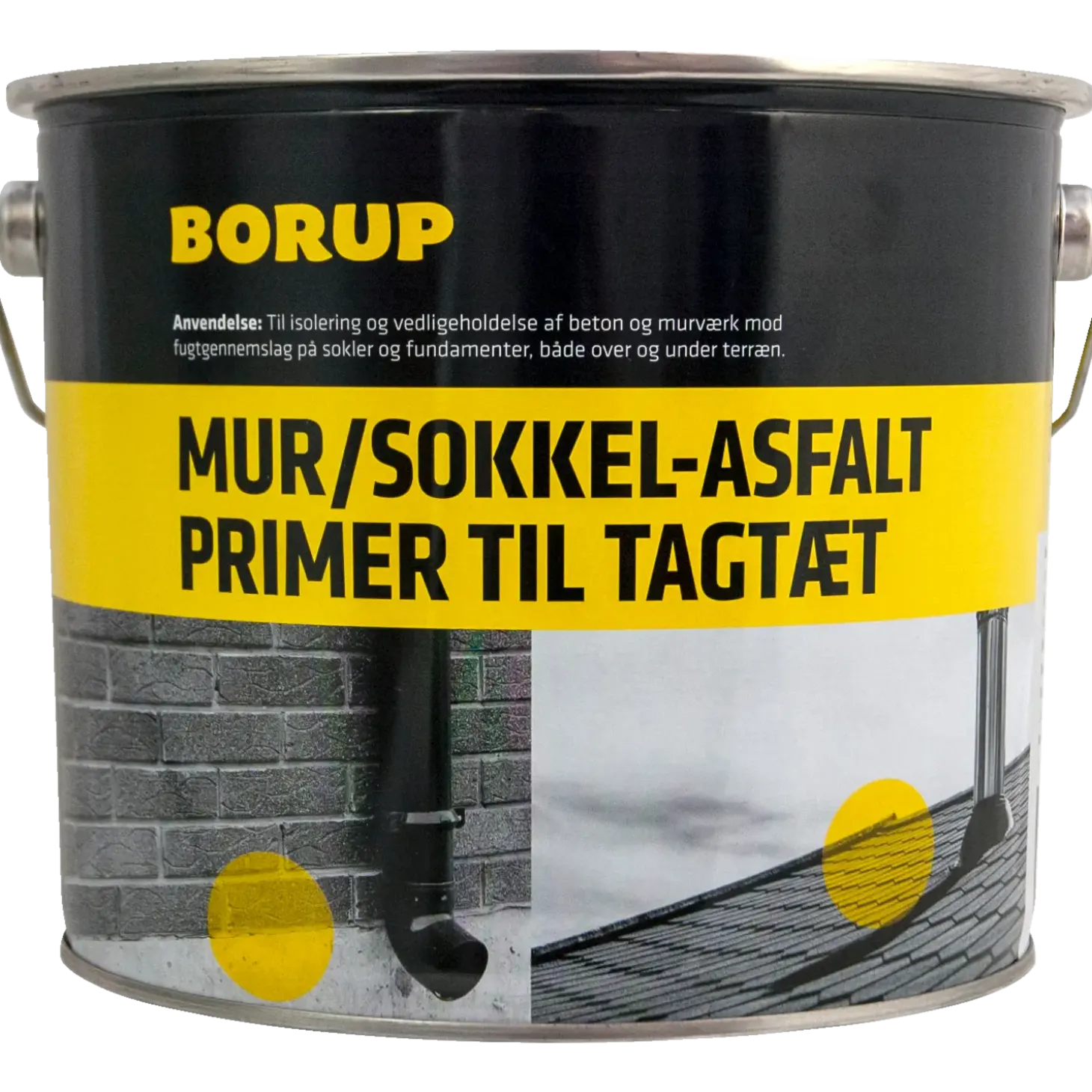 Borup mur- og sokkelasfalt sort 4 L