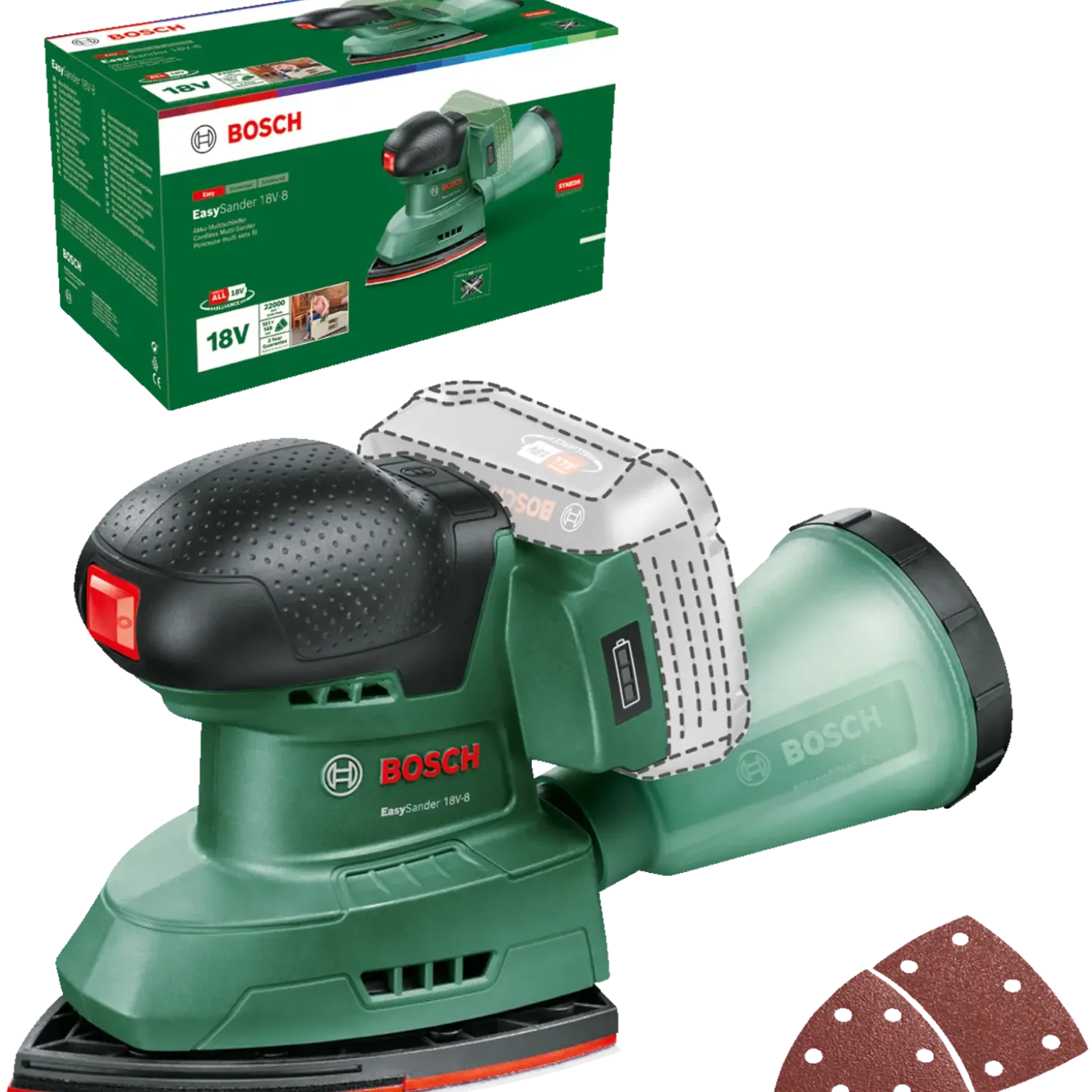 Bosch Easy Sander 18V-8 multisliber solo