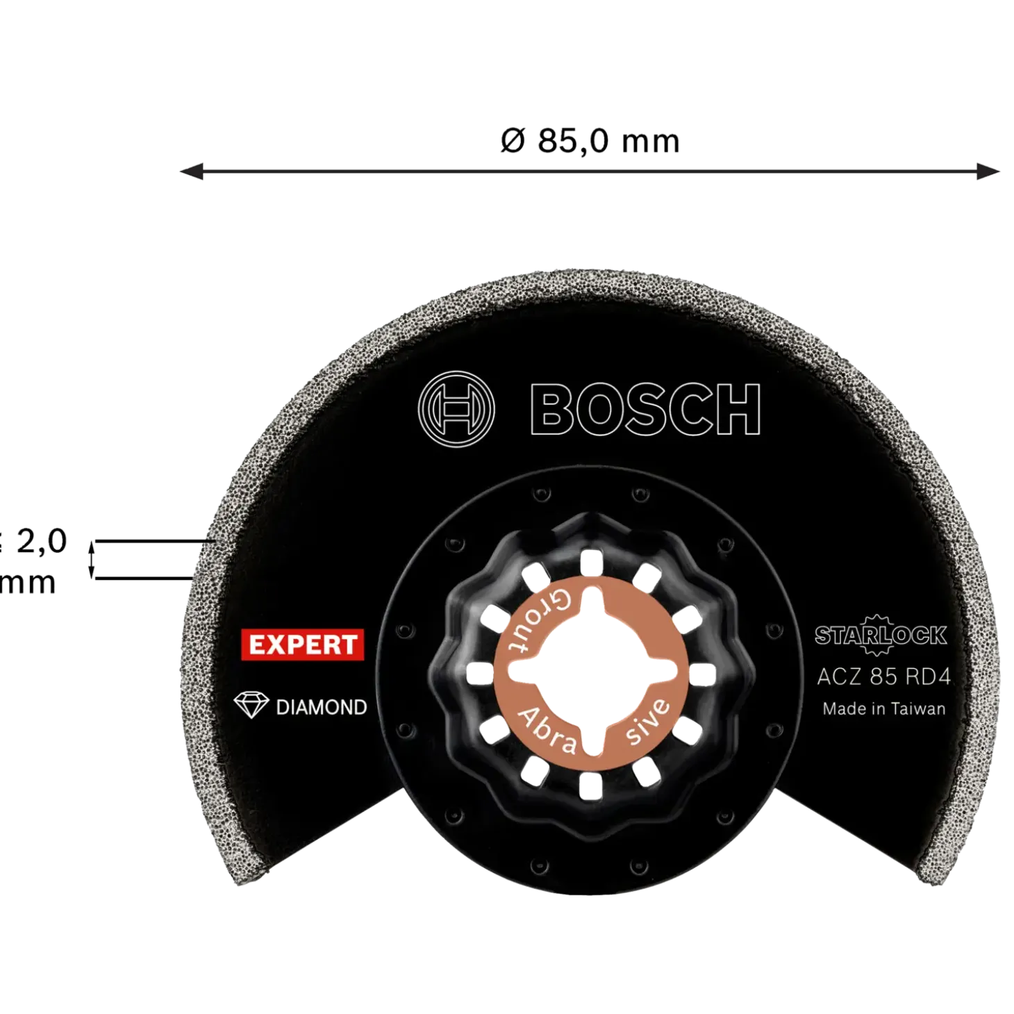 Bosch Expert ACZ 85 RD4 grout segmentklinge til multicutter Ø85 mm