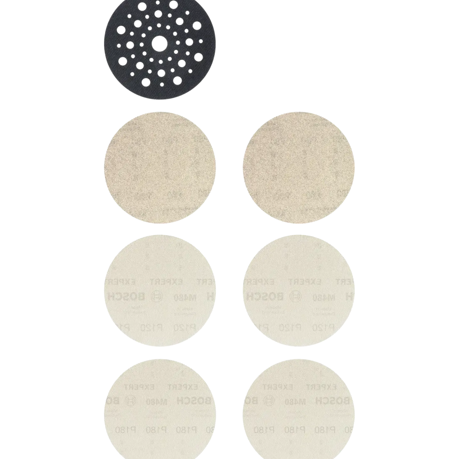 Bosch EXPERT M480-startsæt til excenterslibere 125 mm, 7 stk.