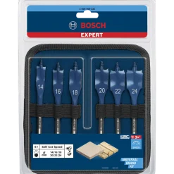 Bosch EXPERT Self Cut Speed fladborssæt 14/16/18/20/22/24 mm, 6 stk.